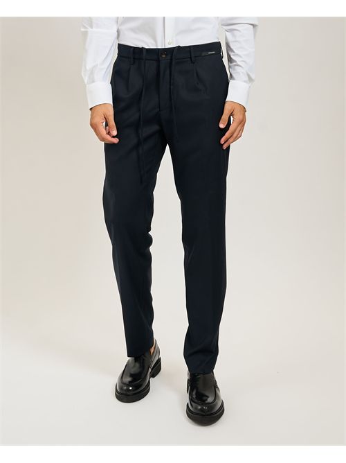 Michael Coal trousers with pleats and braces MICHAEL COAL | MCDEN3616016